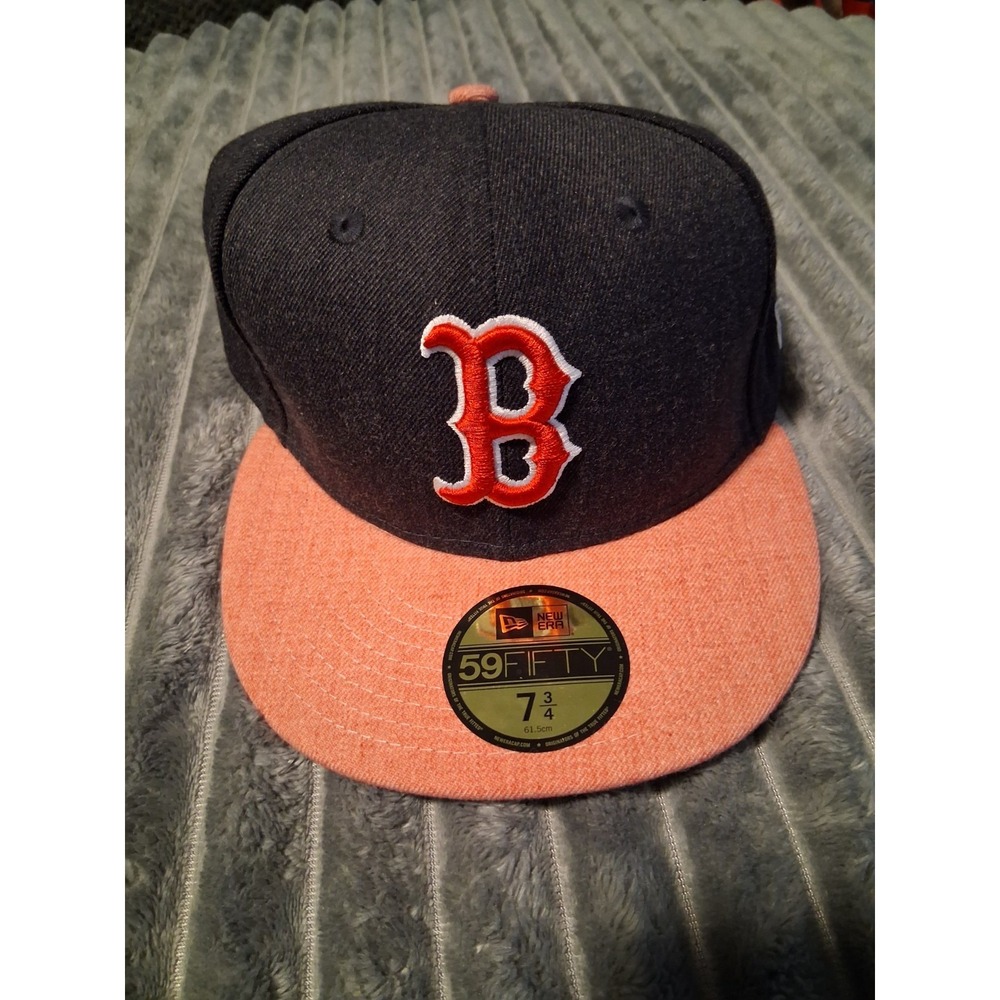 59Fifty Boston Red Sox NewEra Vization Black/Orange 7-3/4" Baseball Cap Hat